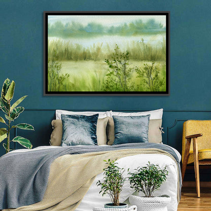 Foggy River Abstract Wall Art