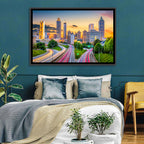 Atlanta Skyline at Dusk Wall Art