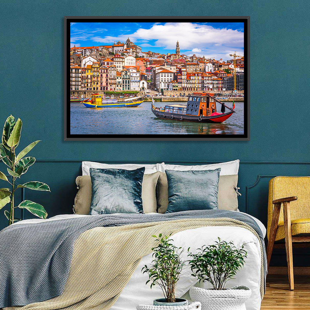 Porto Old Town Douro Riverfront Wall Art