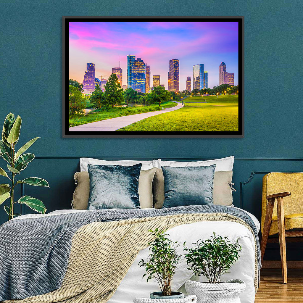 Houston Skyline at Dusk Wall Art