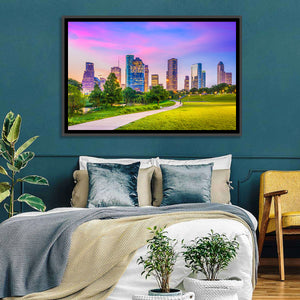 Houston City Skyline Wall Art