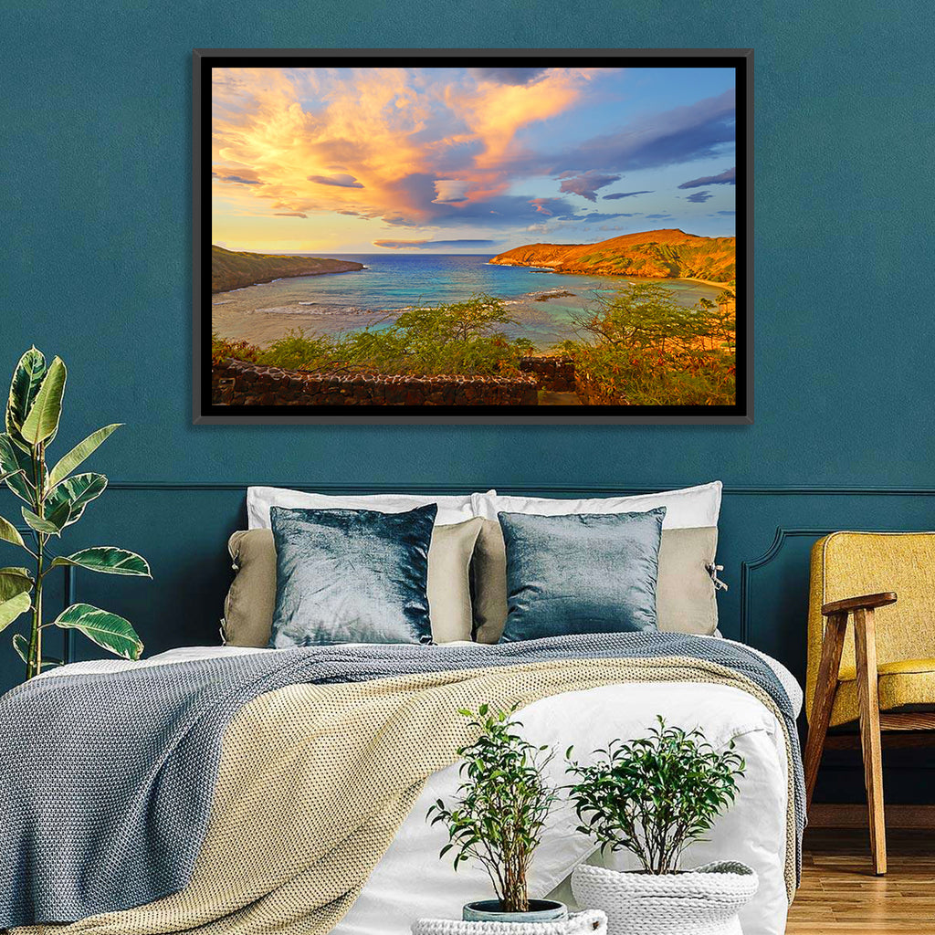Hanauma Bay Golden Hour Wall Art