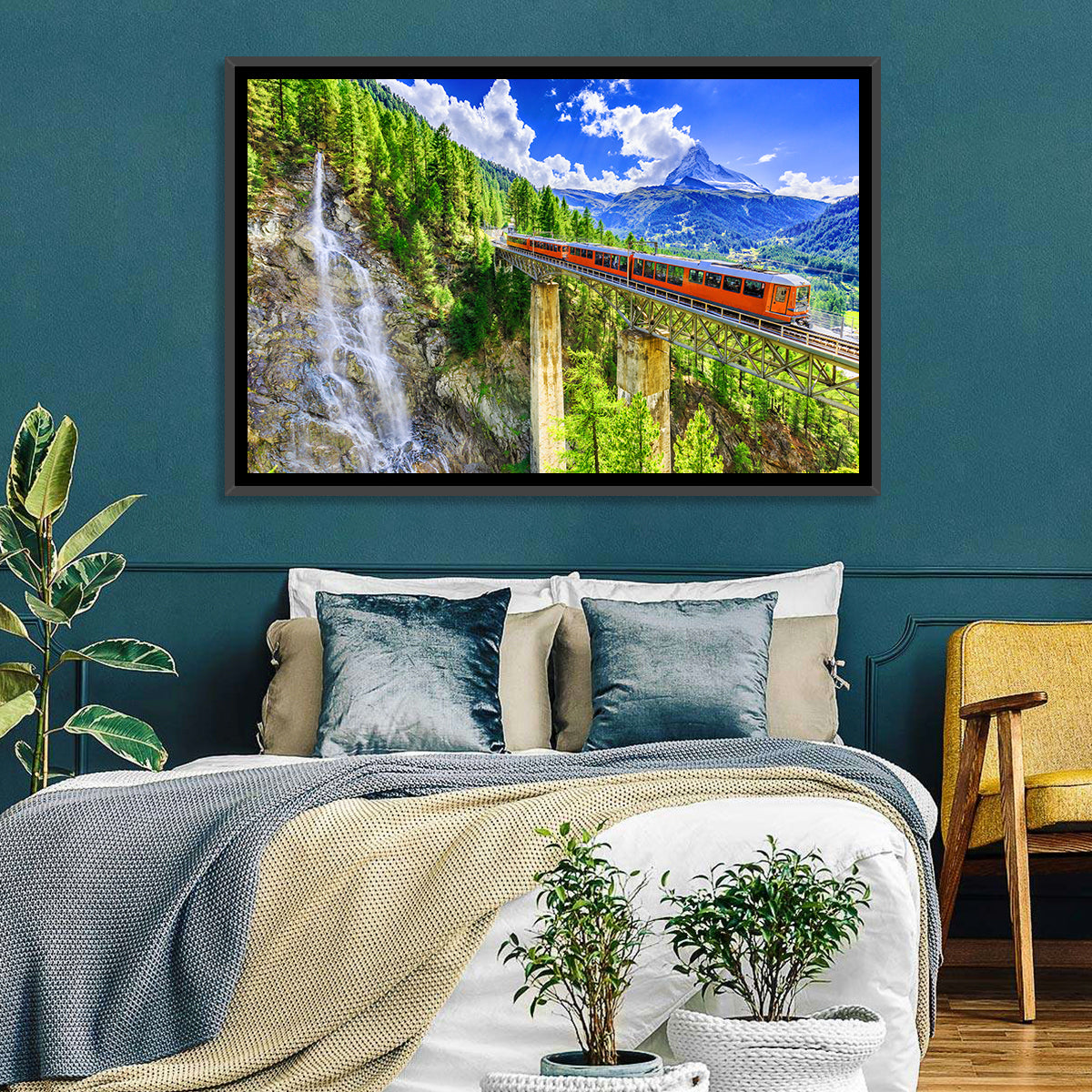 Gornergrat Tourist Train Wall Art
