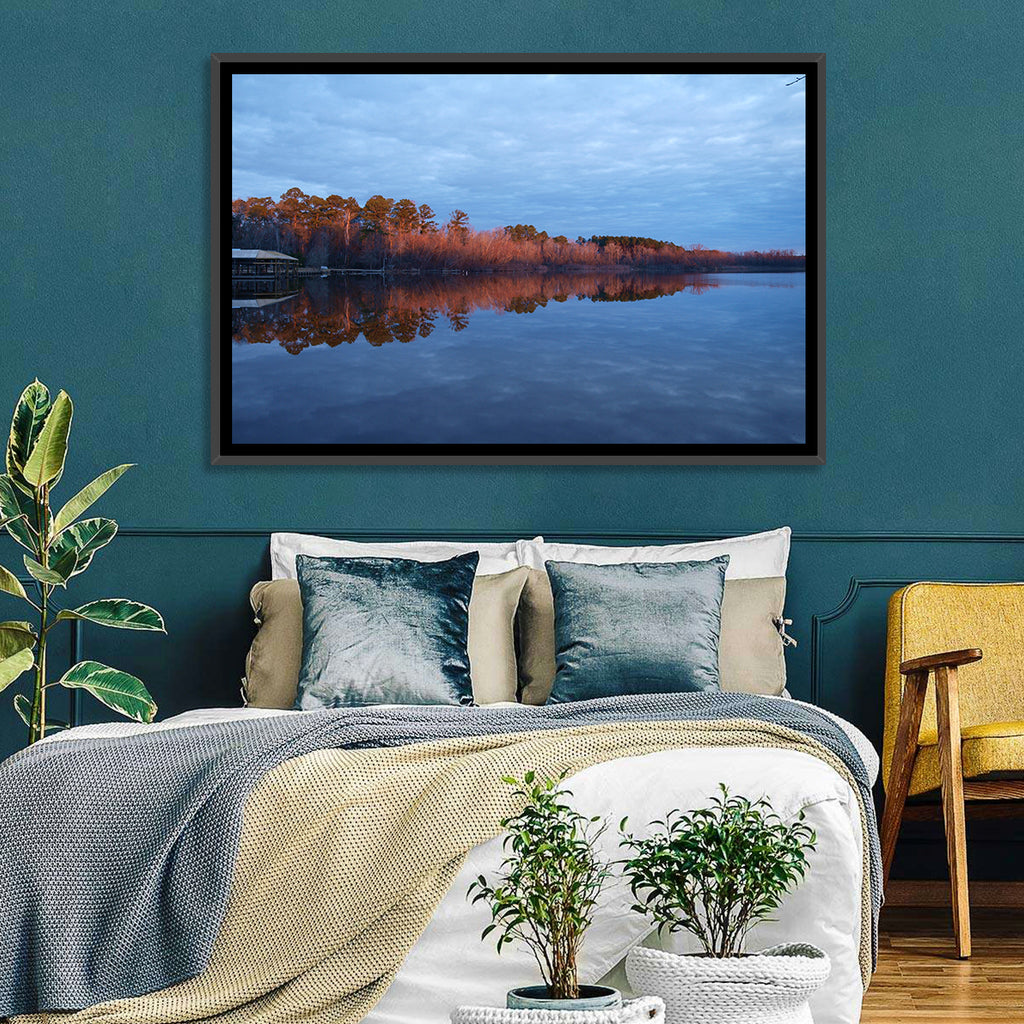 Lake Livingston Pier at Golden Hour Wall Art