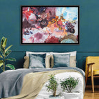 Impasto Color Swirl Abstract Wall Art