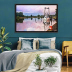 White Shrimp Boat on Louisiana Bayou Wall Art