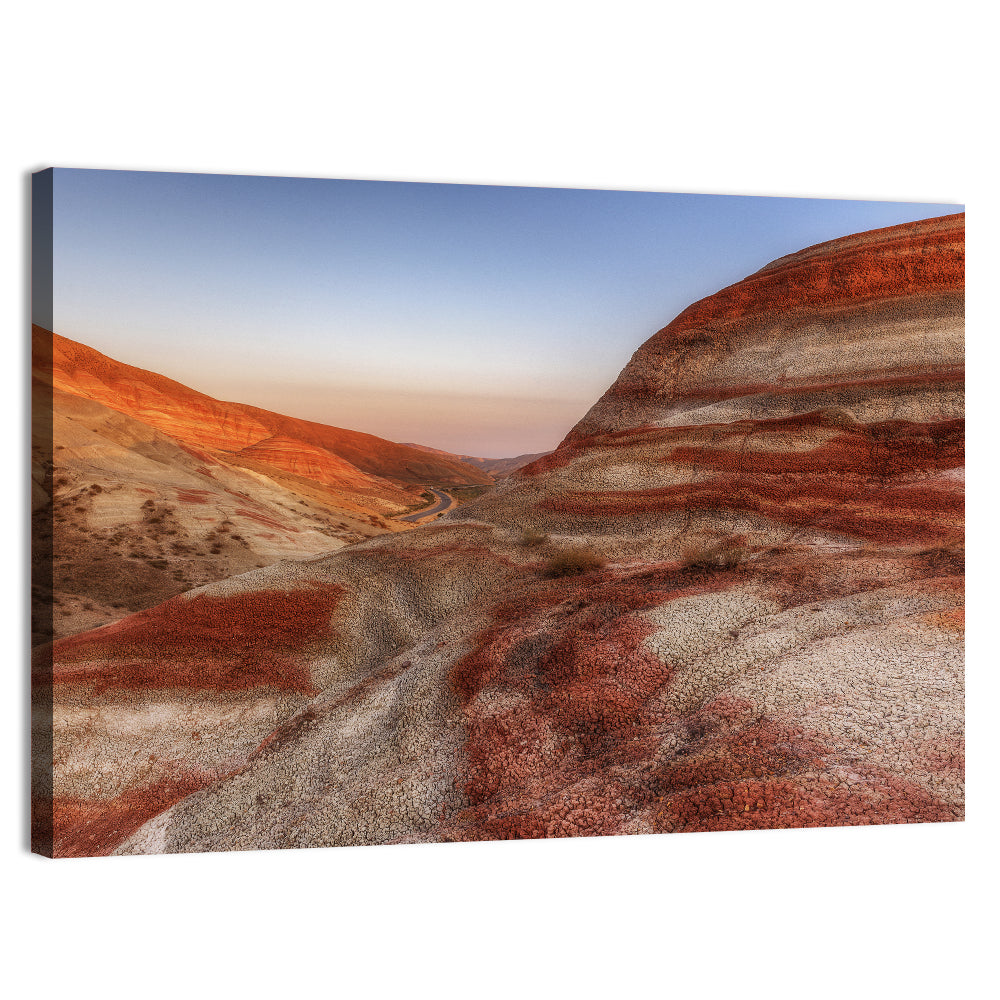 Khizi Candy Cane Mountains Wall Art, canvas print, landscape