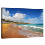 Palm Lined Tropical Coast Wall Art