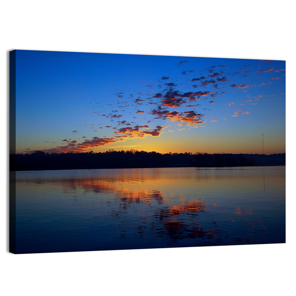 Lake Livingston Sunset Reflection Wall Art