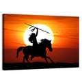 Native American Rider at Sunset Wall Art