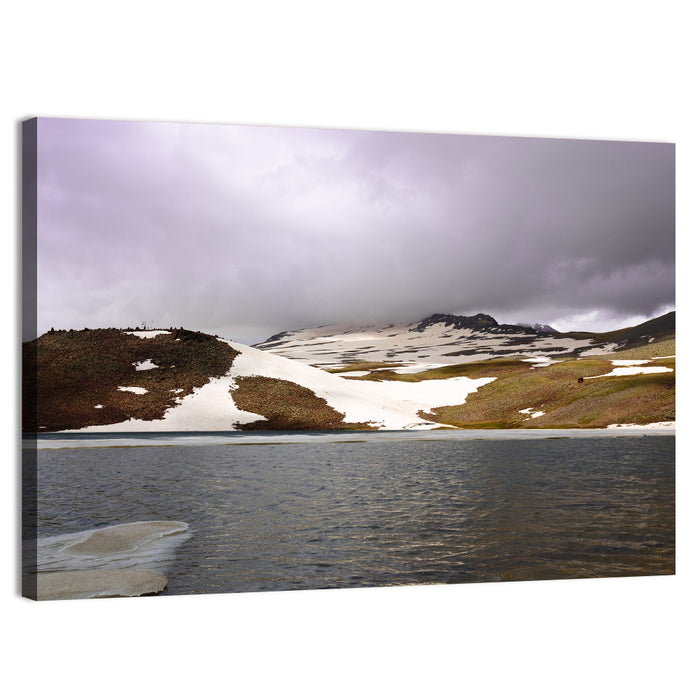Lake Kari, Armenia Wall Art as a canvas print