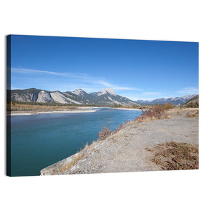 Mount Aeolus from Athabasca River Wall Art