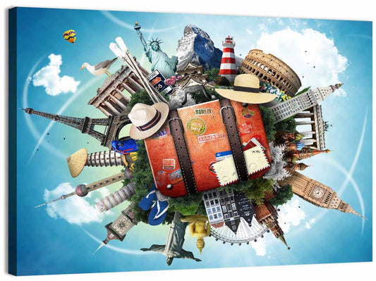 World Landmarks Wall Art