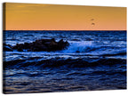 Marmara Sea Waves at Sunset Wall Art