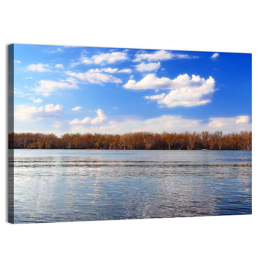 Andalusia Slough Autumn River Wall Art