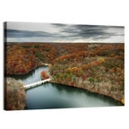 Seneca Lake Aerial View Wall Art