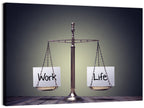 Metallic Scale: Work and Life Wall Art