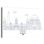 Multan Skyline with Shah Rukn-e-alam Wall Art