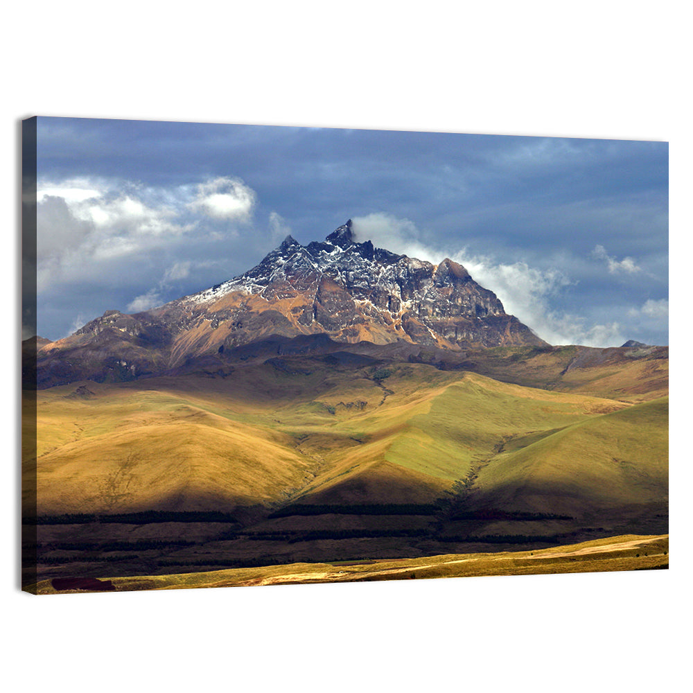 Antisana Volcano Landscape Wall Art, canvas print, landscape