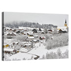 Oberstaufen Winter Village Wall Art