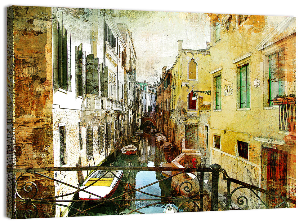 Venice Canal View Wall Art