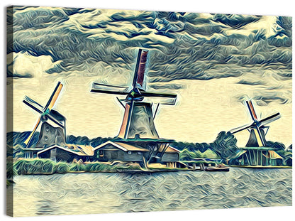 Vintage Windmill Wall Art