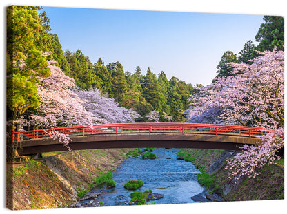 Park Bridge in Spring Wall Art