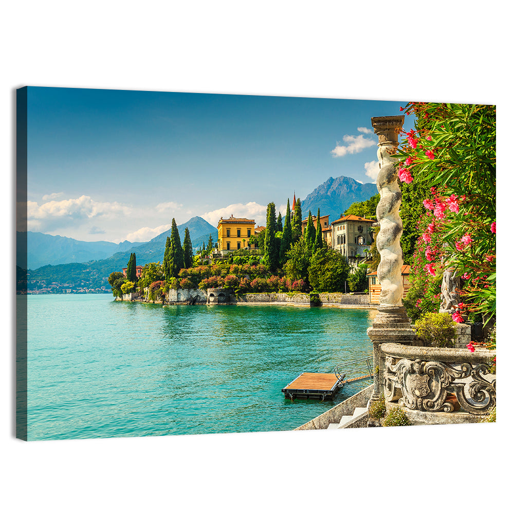 Villa Monastero View, Lake Como Wall Art, canvas print, landscape