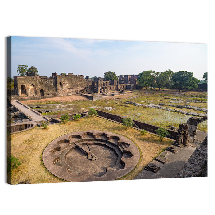 Bidar Fort Ruins Wall Art as a canvas print