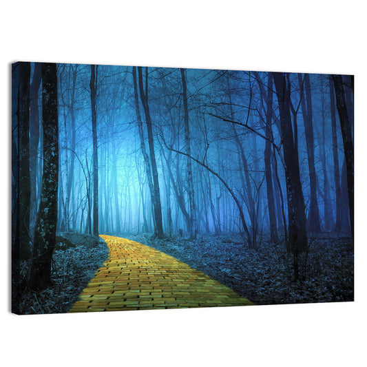 Spooky Forest Pathway Wall Art