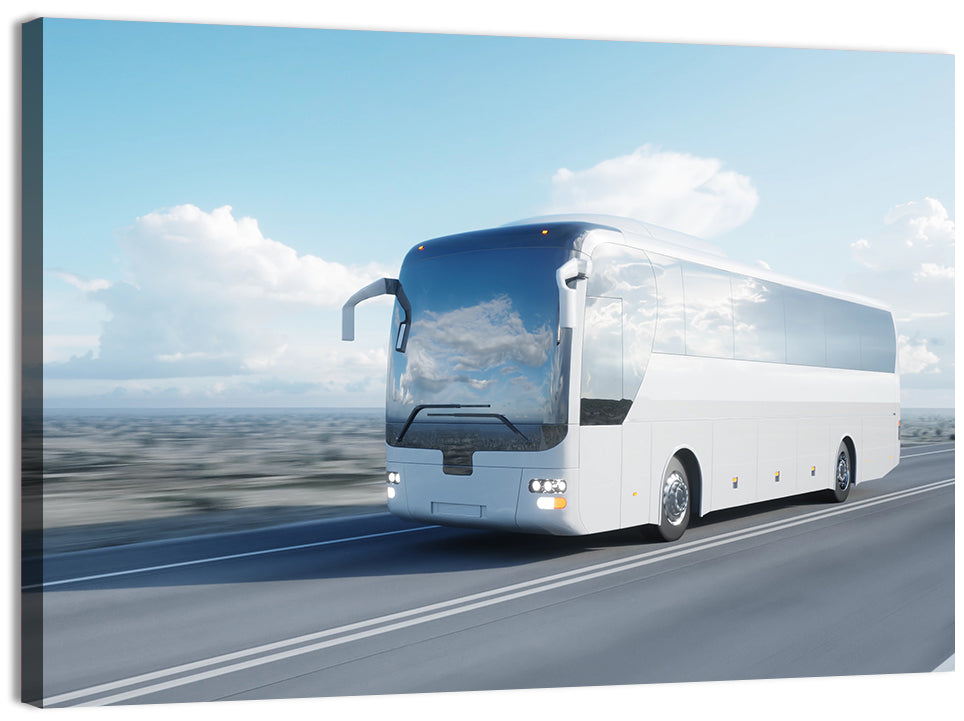 Desert Highway Tour Bus Wall Art