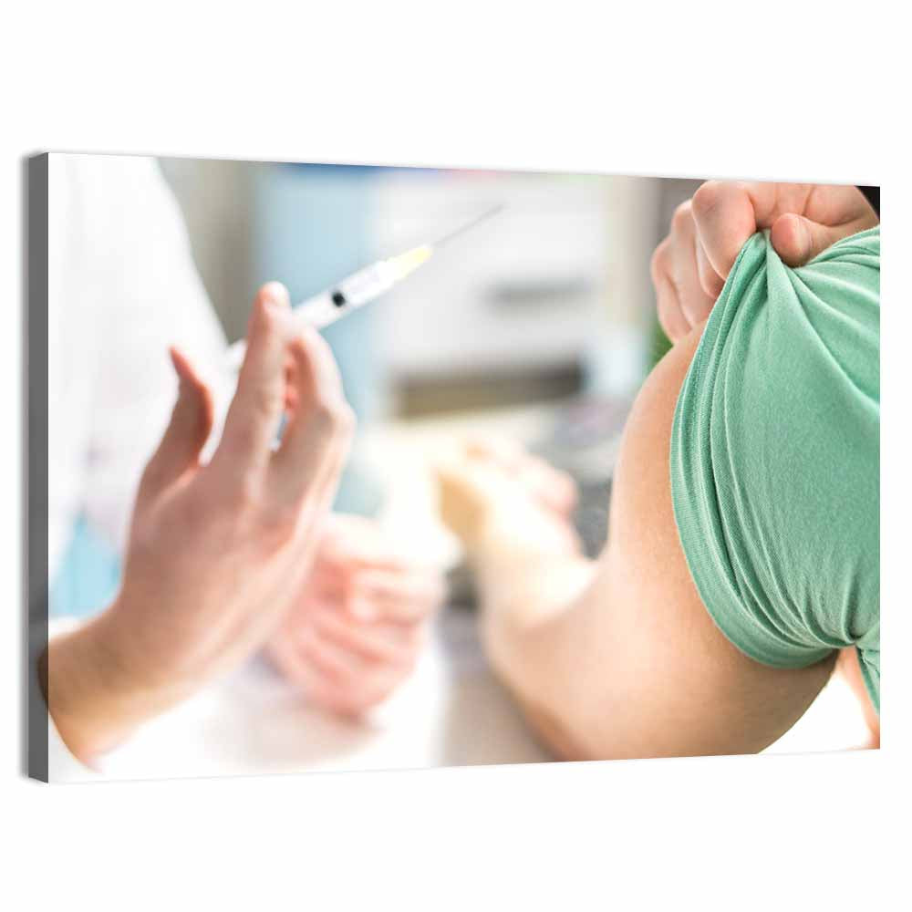 Influenza Vaccination Close-up Wall Art
