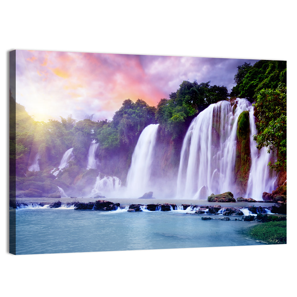 Ban Gioc Banyue Waterfall Wall Art, canvas print, landscape