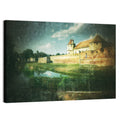 Făgăraș Fortress Moat Reflection Wall Art
