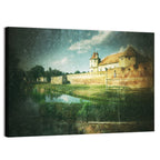 Făgăraș Fortress Moat Reflection Wall Art