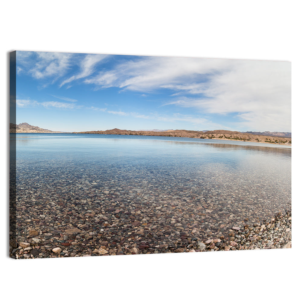 Lake Mohave Shoreline Wall Art, canvas print, landscape