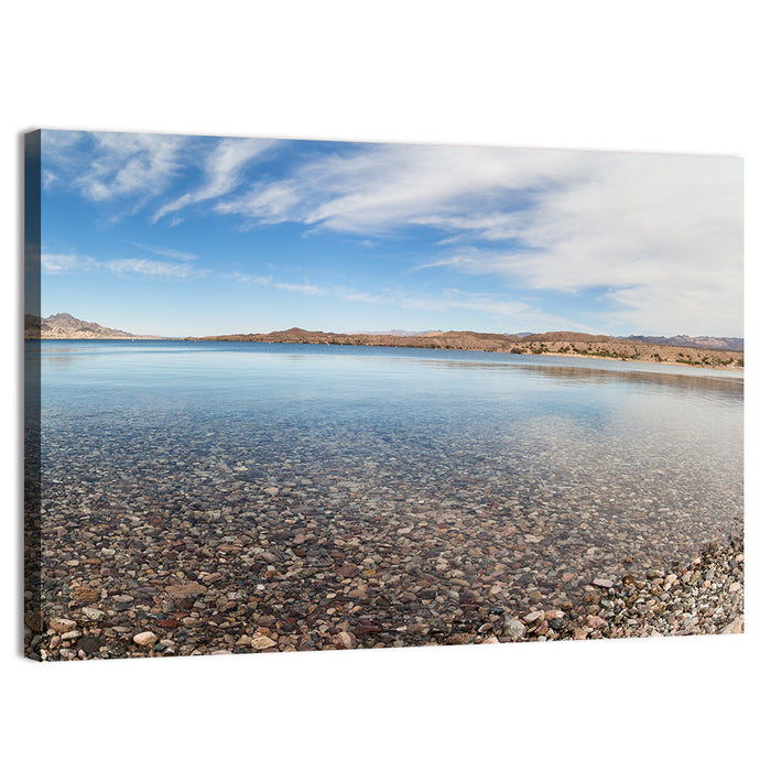 Lake Mohave Shoreline Wall Art as a canvas print