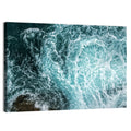 Aerial Ocean Waves with Sea Foam Wall Art
