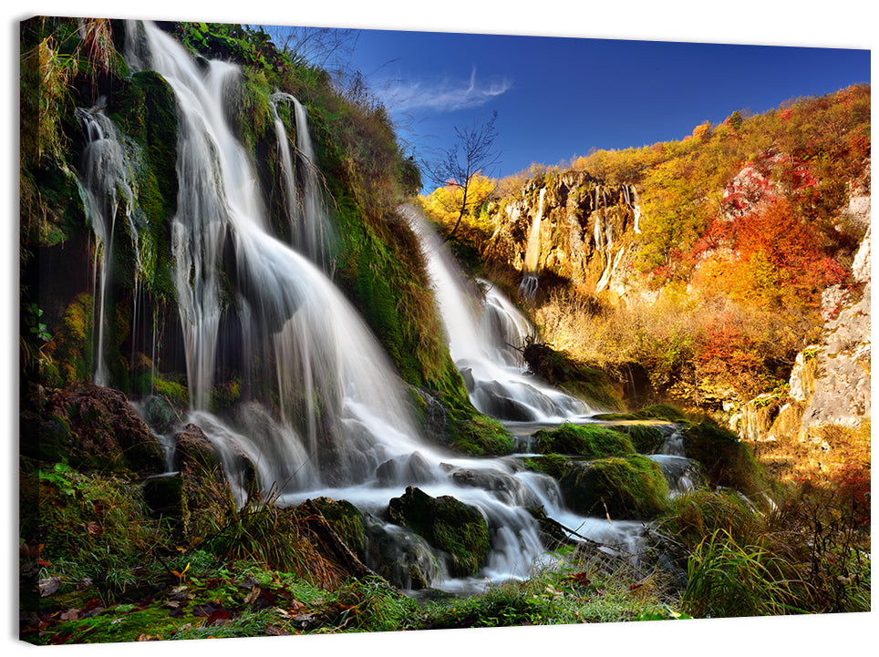 Plitvice Lakes Waterfall Wall Art