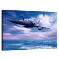 Supersonic Fighter Jet Over Ocean Wall Art