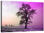 Violet Winter Dawn Tree Wall Art