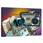 Astronaut with Boombox Wall Art