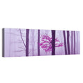 Magenta Tree in Foggy Forest Wall Art