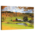 Vermont Barn by Pond Wall Art