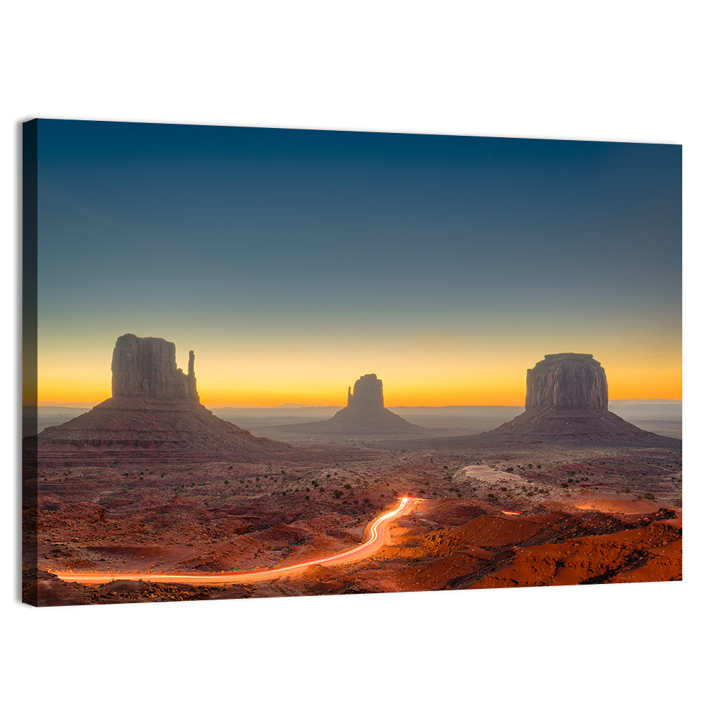 Monument Valley Golden Horizon Wall Art