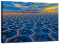 Salar De Uyuni Salt Flats at Sunset Wall Art