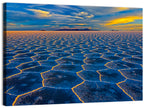 Salar De Uyuni Salt Flats at Sunset Wall Art