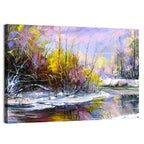 Snowy River with Purple Reflections Wall Art