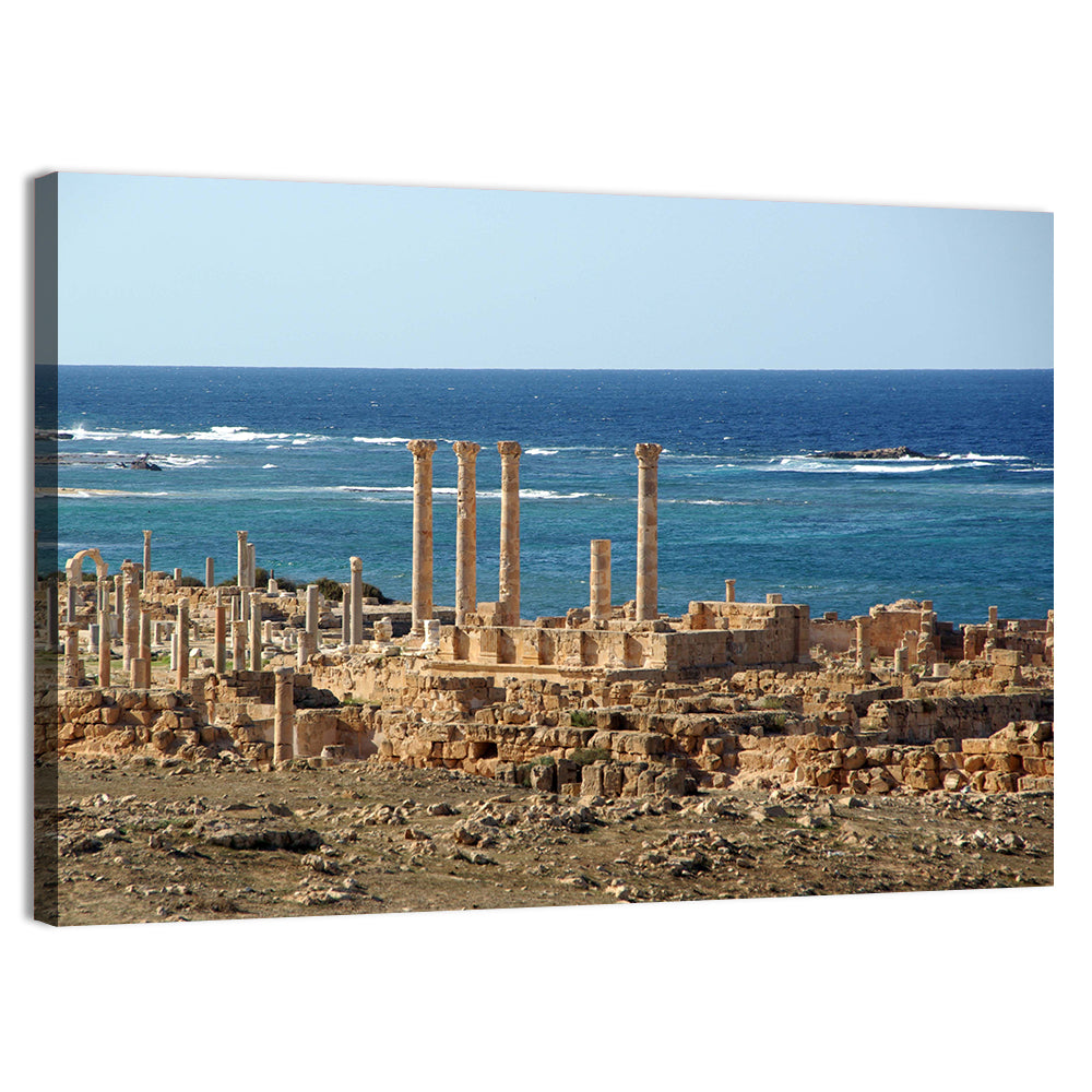 Leptis Magna Coastal Ruins Wall Art