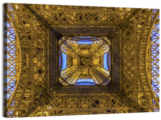 Eiffel Tower Structure Pattern Wall Art